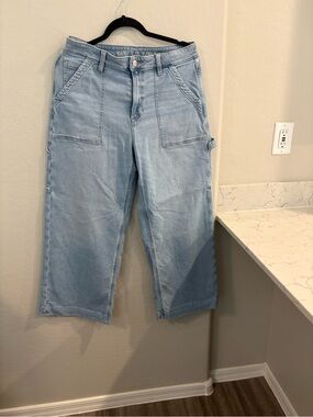 American Eagle Outfitters Light Blue Cropped Denim Jeans